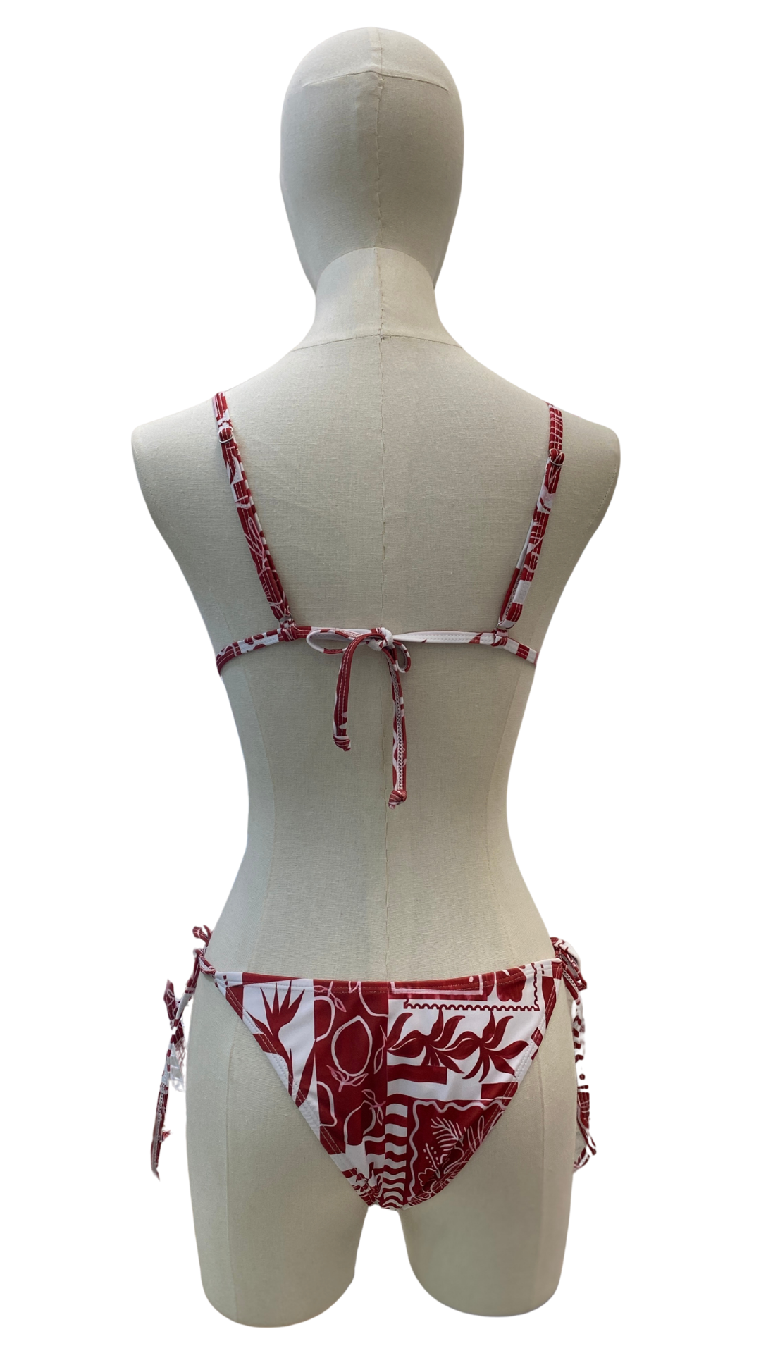 Bikini ajustable tropical tinto
