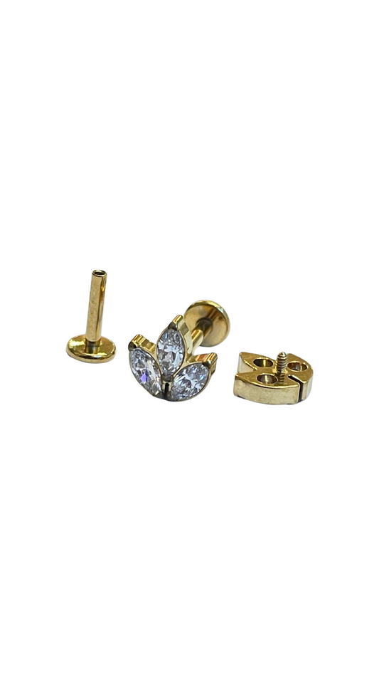 Piercing 3 hojas de titanio