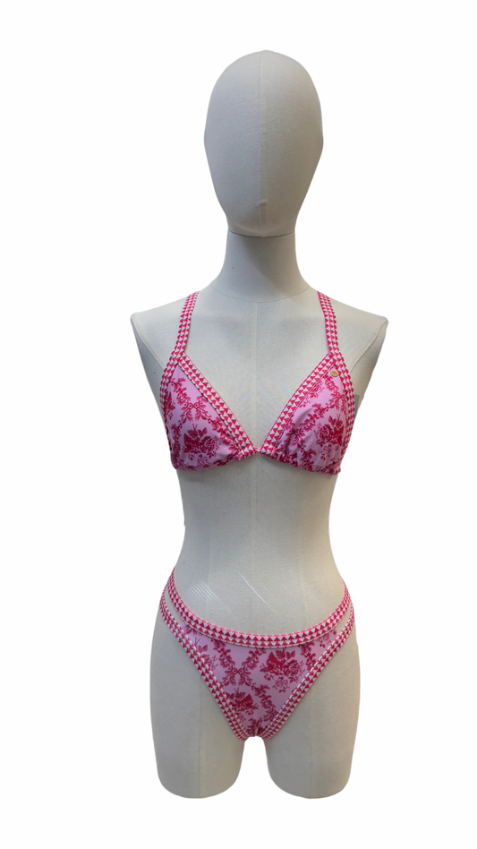 Set bikini estampado de rosas
