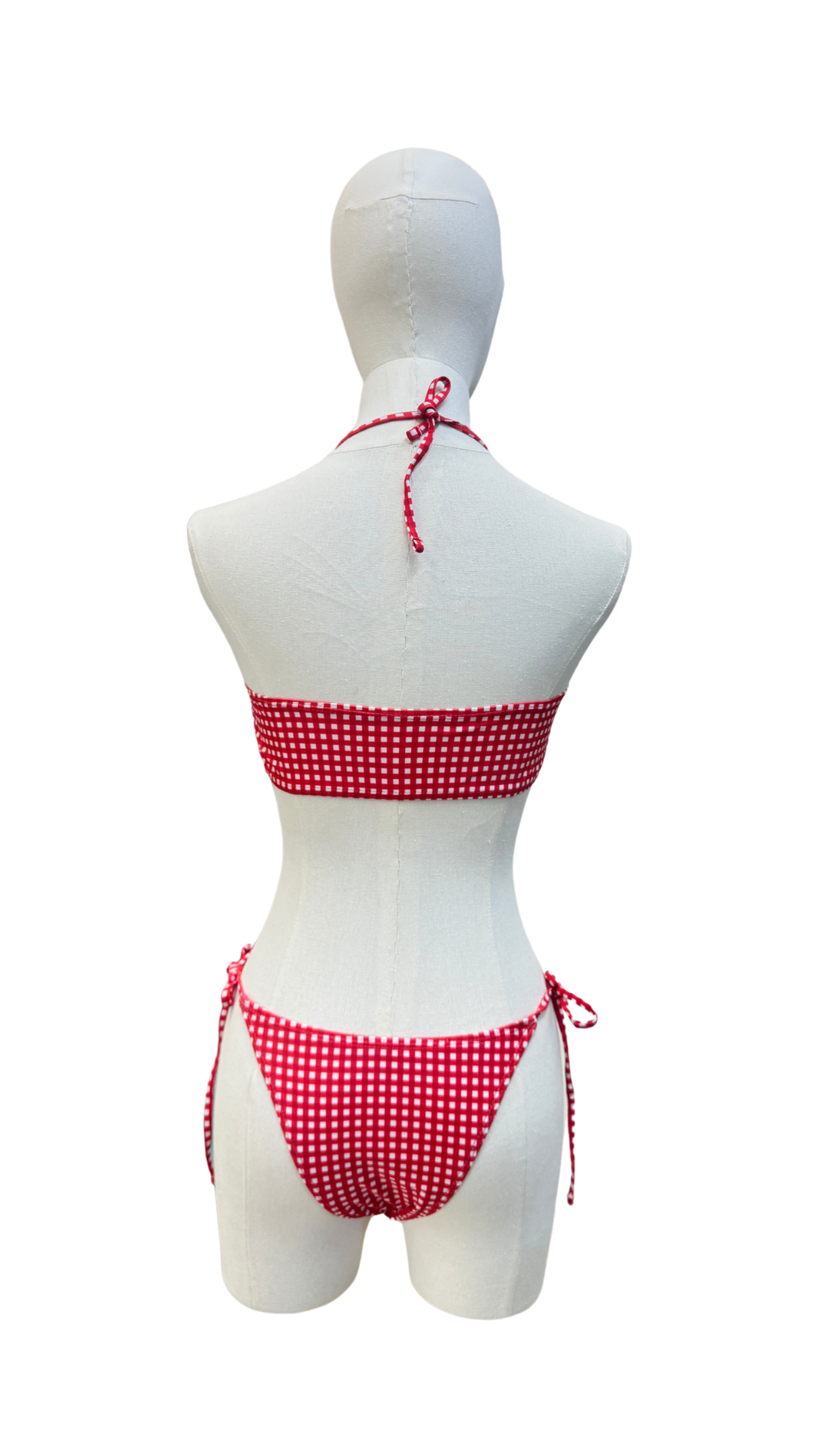 Set bikini estampado de cuadros