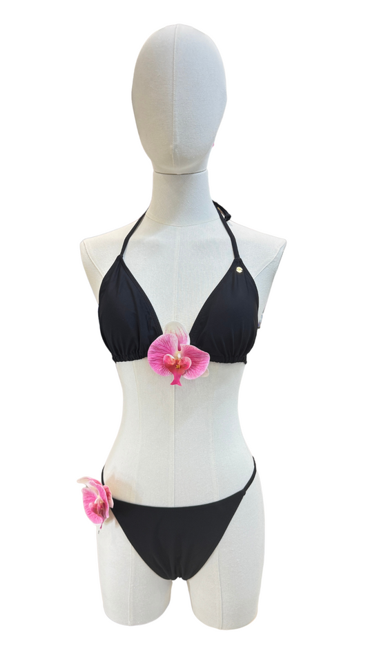 Set bikini con orquídeas 3D