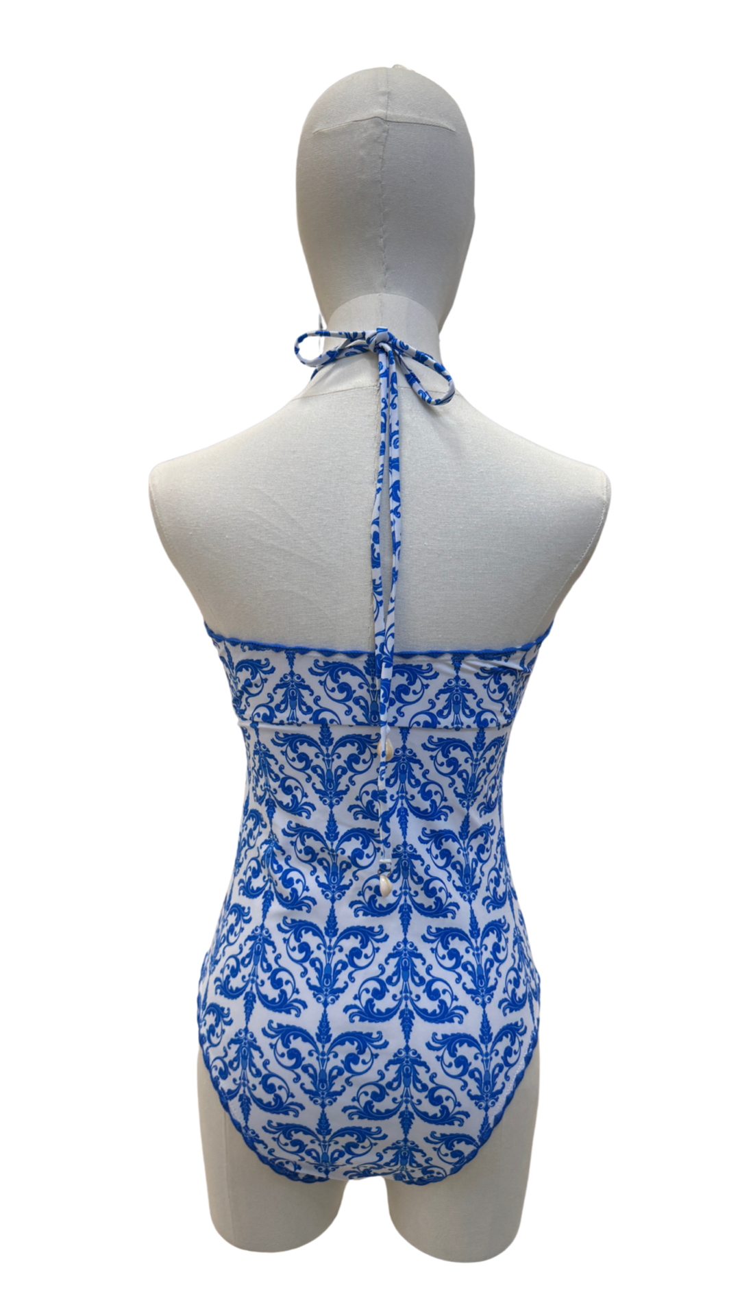 Bañador strapless estampado con conchitas