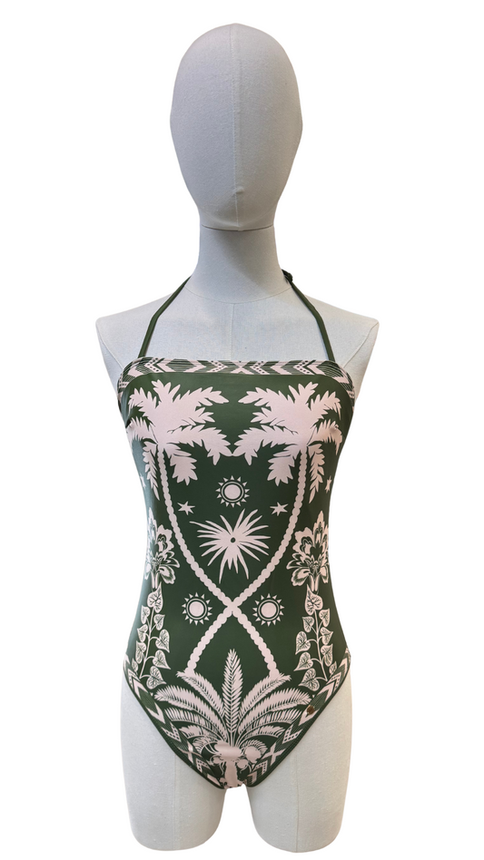 Bañador estampado de palmeras