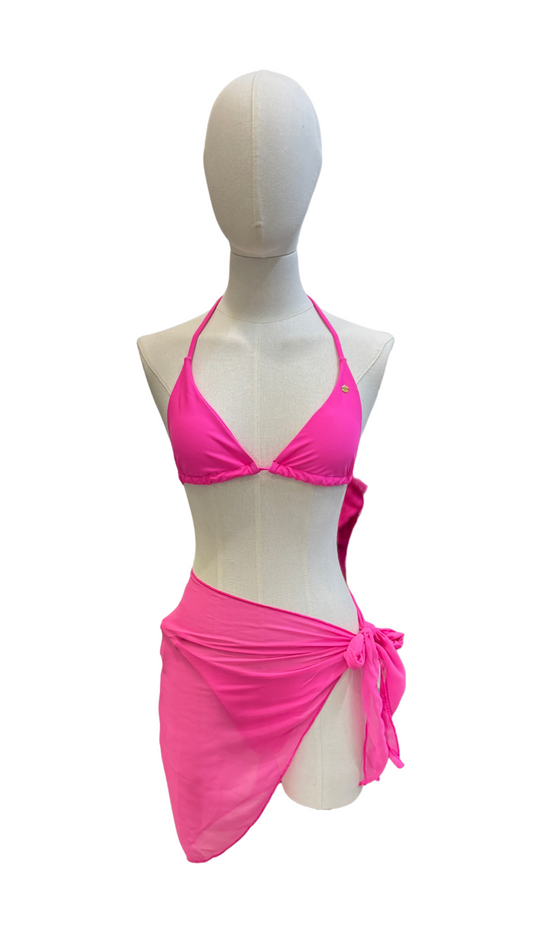 Set bikini con pareo corto