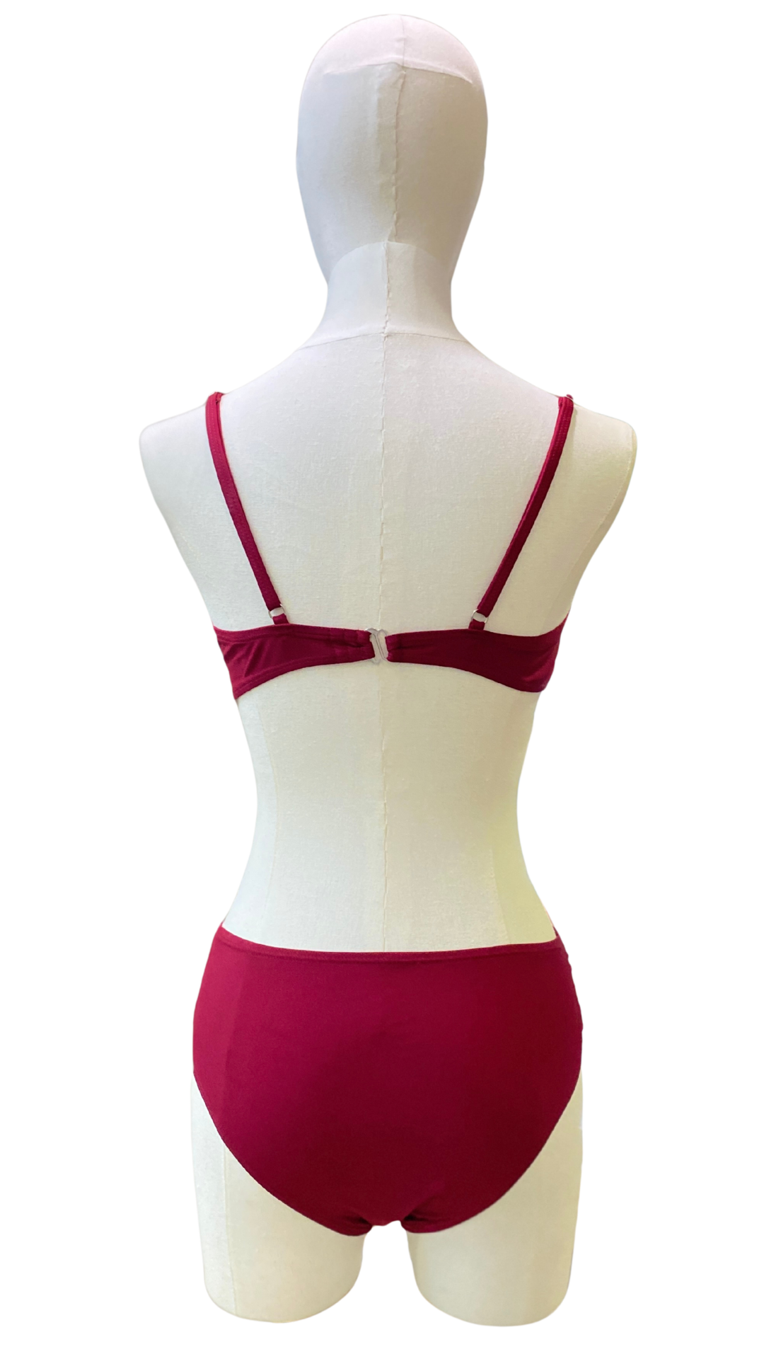 Set bikini de tiro medio con detalles dorado