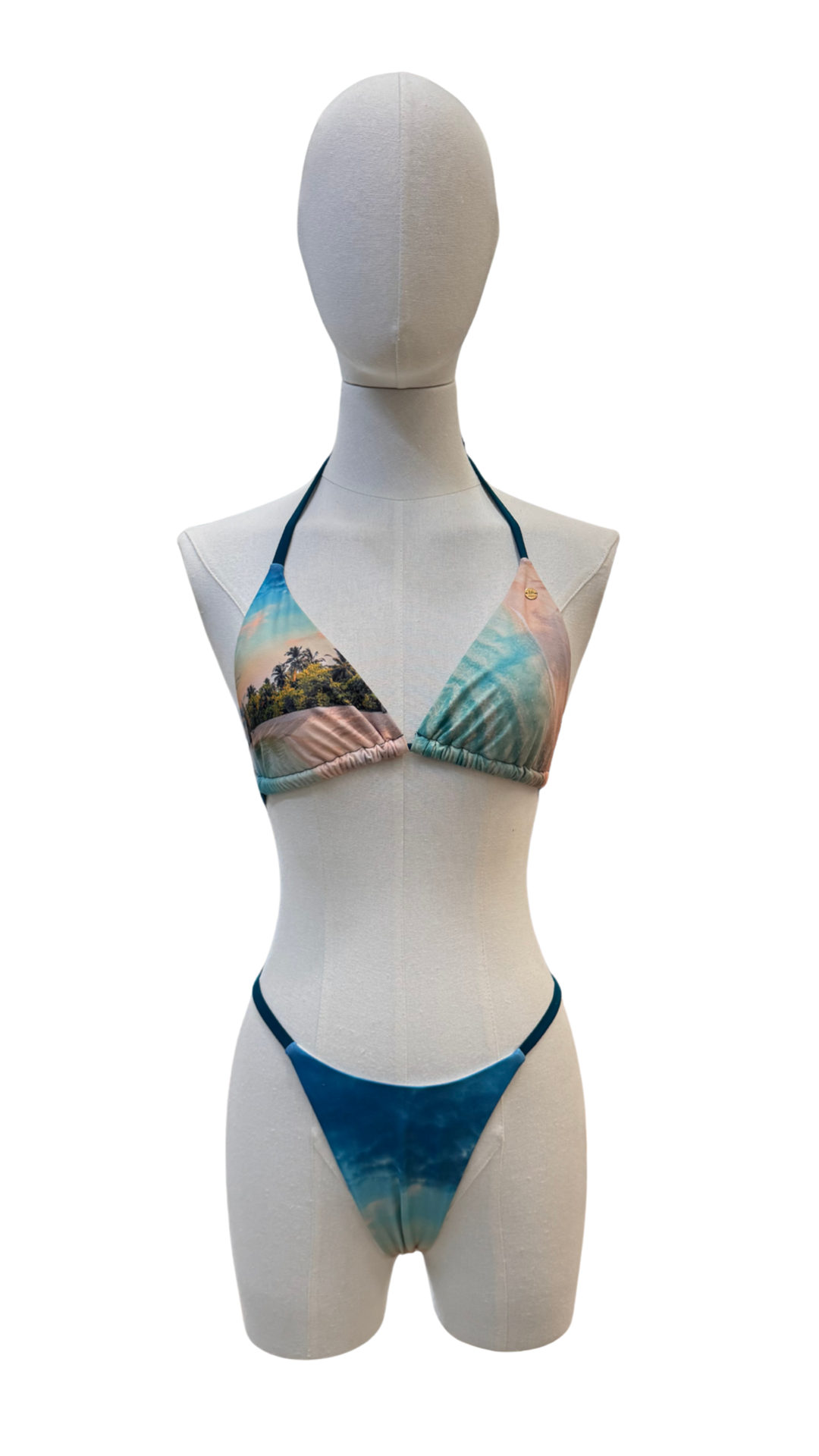 Set bikini playa + pareo corto