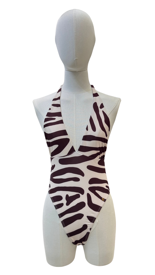 Bañador estampado de zebra