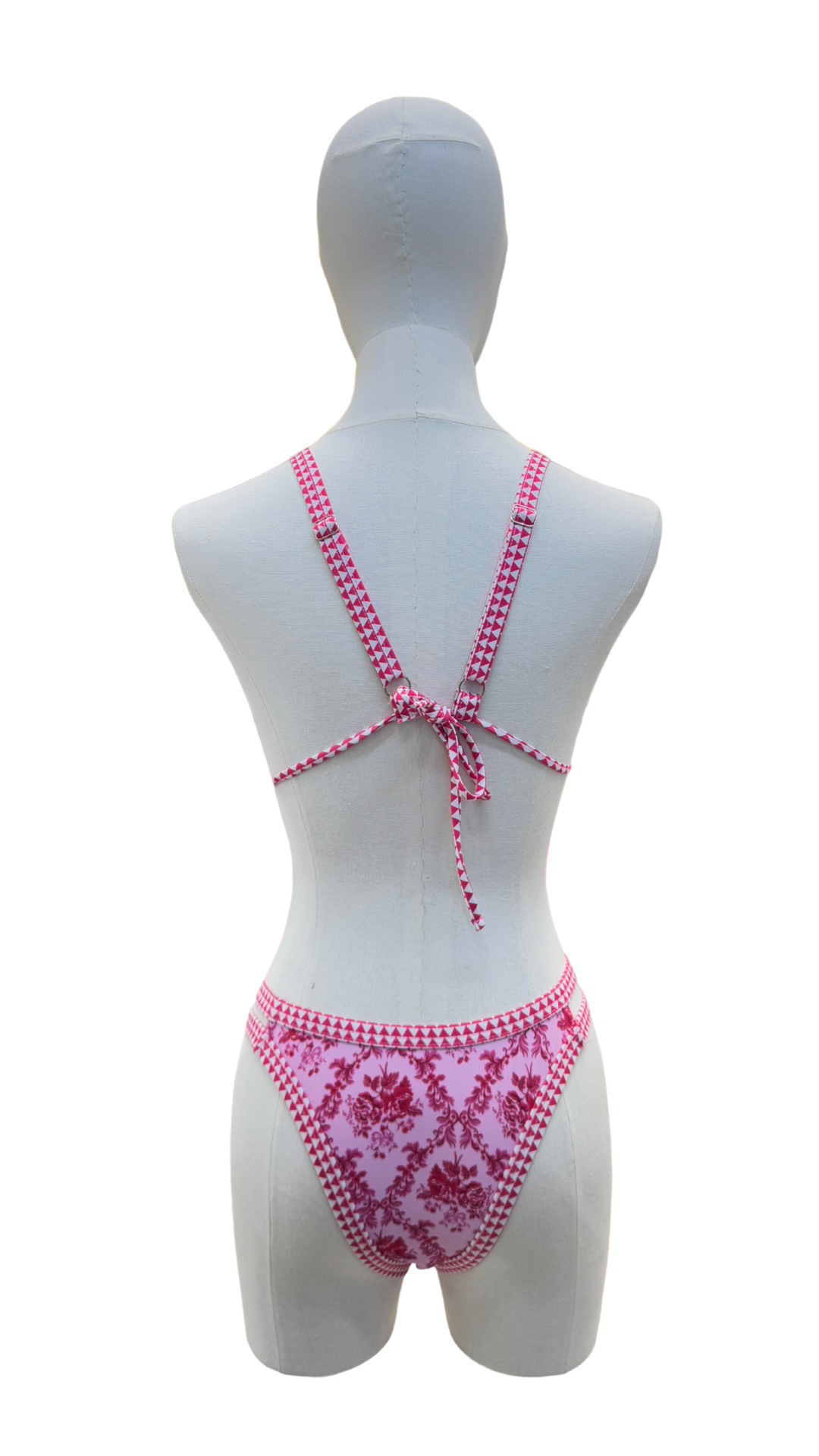 Set bikini estampado de rosas