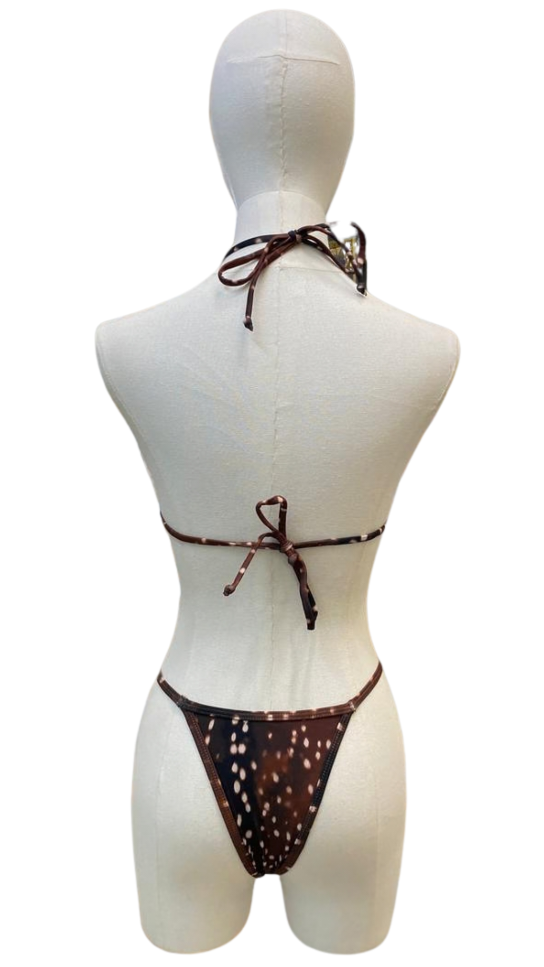 Set bikini estampado bambi + pareo corto