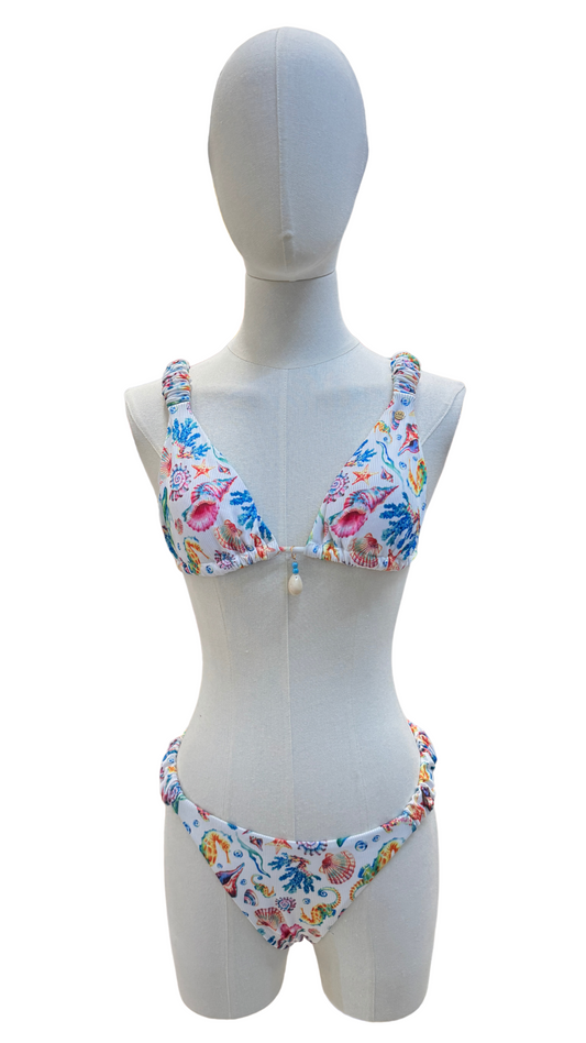 Set bikini de estampado marino